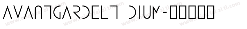 avantgardelt dium字体转换